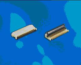 0.2毫米間距，0.9毫米高度FPC 零插入力連接器