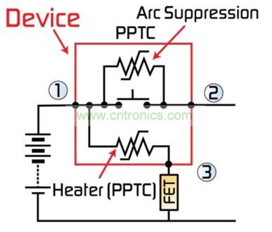 圖2：最新代MHP-SA器件整合了一個(gè)第三端子，用于外部激活