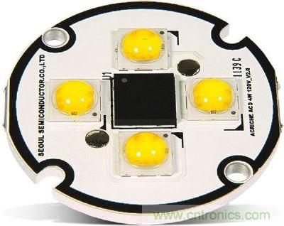 Acrich2　ACLED在LED數(shù)量增加、亮度表現(xiàn)提升，可直接AC電源驅(qū)動，簡省驅(qū)動電路設(shè)計空間與成本