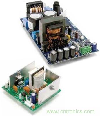 圖2:傳統(tǒng)LLC變壓器和新款電源在尺寸上的對比