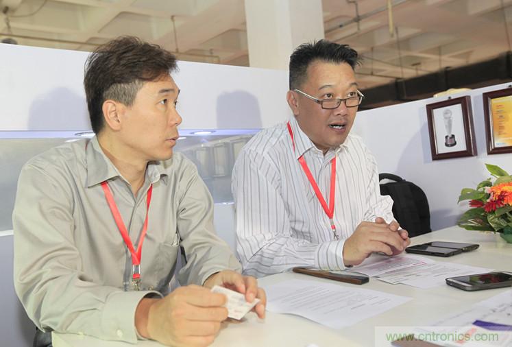 左二,Keystone亞太設(shè)計與制造總監(jiān)Steven Chua