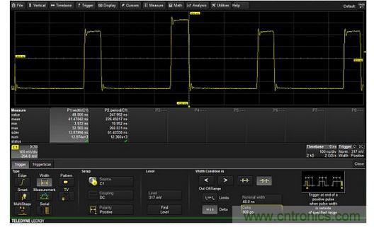只對脈沖寬度超過48&plusmn;0.8ns范圍的脈沖觸發的排它型觸發器。