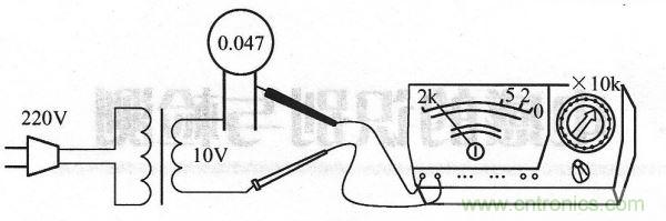 萬用表電壓法檢測電容