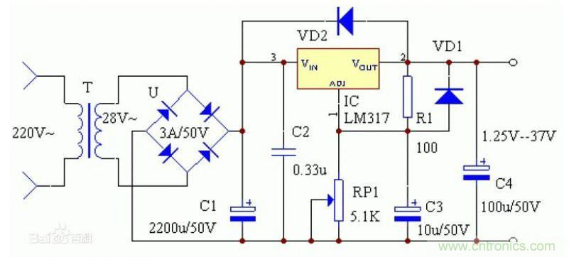 網(wǎng)友分享:DIY一個LM317 可調(diào)穩(wěn)壓電源