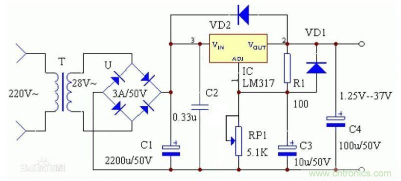 網(wǎng)友分享:DIY一個LM317 可調(diào)穩(wěn)壓電源