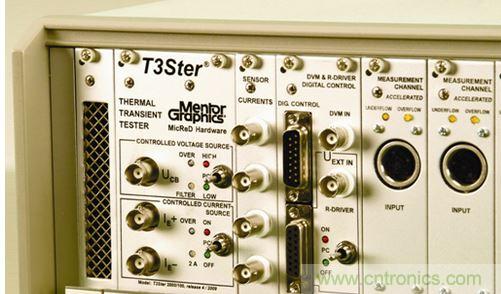 通過瞬態(tài)響應(yīng)，我們可自動確定 LED 套件樣本的結(jié)構(gòu)函數(shù)。這一 R/C 模式可直接用于熱模擬軟件