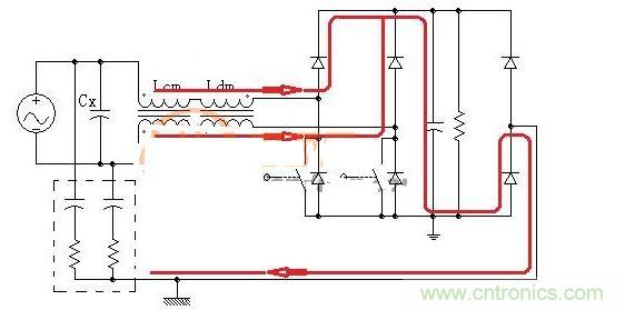 無Y電容的共模濾波器