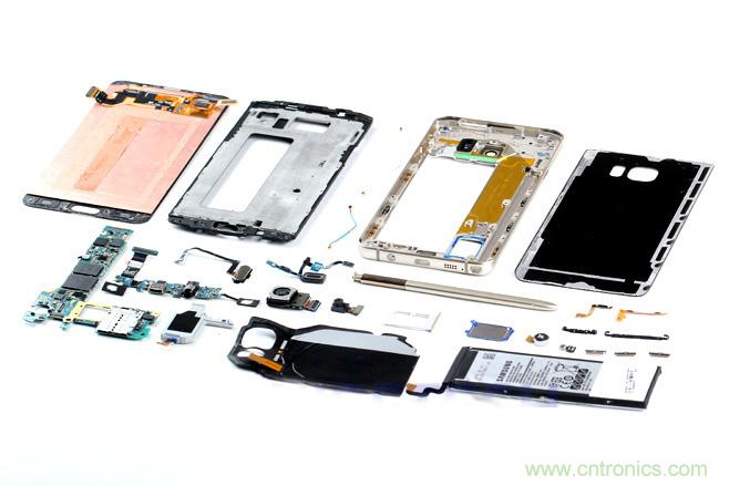 Galaxy Note5拆解，與S系列差距日漸模糊