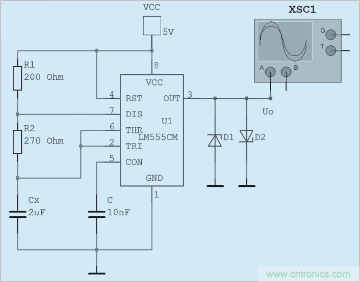 用555定時器如何設計電容測試儀？