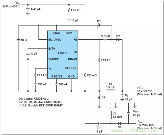 這是真的嗎？采用單IC也能構建緊湊、高效的雙極性穩(wěn)壓器？