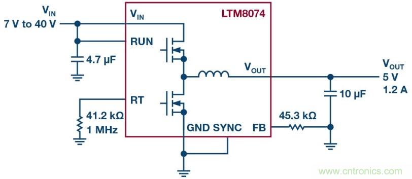 采用BGA封裝的低EMI &mu;Module穩壓器有助于簡化設計