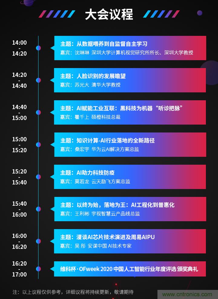 深圳喊你來參加&ldquo;OFweek 2020（第五屆）人工智能技術創新論壇&rdquo;啦！