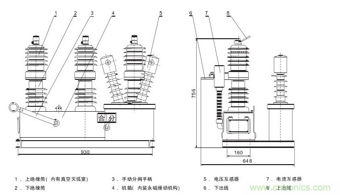 高壓斷路器的操作結(jié)構(gòu)有哪幾種？和隔離開關(guān)有什么區(qū)別？