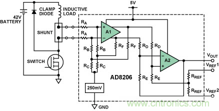 差分放大器與電流傳感器放大器的區別