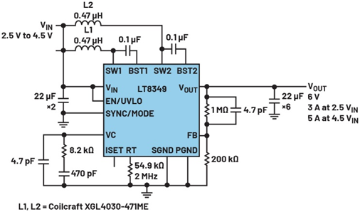 單芯片干翻傳統(tǒng)方案！兩相升壓轉(zhuǎn)換器如何將低壓大功率密度拉滿？