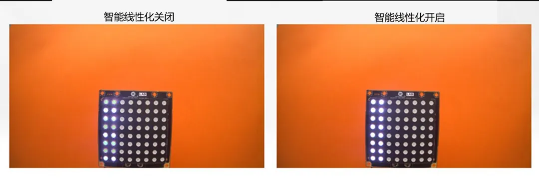 圖像傳感器廣泛用于安防監控、隨身記錄儀、可視門鈴和機器人等應用，必須能夠在各種惡劣成像條件下穩定工作，以支持圖像視覺和機器視覺等功能。高動態范圍場景、運動物體或 LED 閃爍等惡劣成像條件，會導致攝像頭難以準確捕捉畫面。  什么是 HDR，為什么需要 HDR？  圖像傳感器的動態范圍用于描述傳感器在較暗和較亮區域中捕獲圖像細節的能力。只有動態范圍較高的圖像才能讓人同時看到亮區和暗區的細節。人眼的動態范圍可以達到 100 dB 以上，但單次曝光的攝像頭很難達到這一水平。  為了擴展動態范圍，常用的方法是拍攝多張曝光時間不同的低動態范圍圖像，然后將它們合并在一起以獲得高動態范圍圖像。長曝光圖像可捕捉圖像中的暗區，而短曝光圖像可捕捉亮區，因此在合并后的圖像中，我們將能夠看到分別利用長曝光信號和短曝光信號形成的暗區和亮區。  線性化與相關的挑戰  合并各張圖像的過程稱為線性化。多張圖像的線性化需占用大量內存，此外為實現高幀率，還需具備強大的處理能力作為支撐。  完成線性化后，在查看已合并的高動態范圍圖像時，還可能會遇到特定的圖像質量問題。在惡劣的成像條件下，這些圖像質量問題或偽影會變得更加明顯。  例如，以下成像條件會導致偽影問題更加明顯：  場景中有運動物體  場景中有 LED 燈閃爍  空間內鄰近區域使用來自多張圖像的數據  安森美 (onsemi)的白皮書《利用低帶寬高動態范圍 (eHDR) 技術提高物體識別精度》說明了 eHDR 相對于 LI?HDR 在帶寬和節省能耗方面的優勢。該白皮書重點介紹了由安森美的 AR0822 圖像傳感器提供支持的線性化模式，其中的嵌入式高動態范圍 (eHDR) 技術無需依賴于主機 ISP/SoC，便能在傳感器上創建 HDR 圖像。AR0822 圖像傳感器的 eHDR 技術能夠有效應對通過線性化將多張圖像合成 HDR 圖像時所遇到的重大難題，尤其是能夠解決因惡劣照明條件而產生的種種問題。  智能線性化改善轉換信噪比  一般的線性化過程會先使用長曝光信號，直至長曝光飽和（12 位 ADC 為 4095LSB），然后利用短曝光信號計算 HDR 圖像中所需的線性化信號。在 HDR 圖像中，由于短曝光信號的信噪比遠低于長曝光信號，因此從長曝光信號轉換到短曝光信號時會導致出現較明顯的偽影現象。當 ISP 對該圖像進行后處理時，偽影可能會進一步放大。  為了有效管理從長曝光到短曝光的轉換過程，智能線性化會對長曝光和短曝光信號進行加權組合，從而計算出一個信號。其中，長曝光和短曝光依據各自的信號水平被賦予不同的權重。通過這種智能線性化處理，當從長曝光切換到短曝光時，信號會平滑傳輸。  圖 1 顯示了由頂部散射光照亮的相同場景，當我們由上至下觀察這個灰色場景，會發現信號水平下降，圖像也從短曝光轉換到長曝光。圖 1 的左側圖像未啟用智能線性化功能。可以看到紅色箭頭處存在較明顯的偽影現象，這正是因不同曝光水平而造成的轉換偽影。  圖 1 的右側圖像開啟了智能線性化功能，可以看到偽影現象顯著緩解，能給人以更舒適的觀感，而且也降低了被機器視覺算法誤認為是邊緣的風險。由此可見，AR0822 的智能線性化技術有助于實現不同曝光水平下信噪比的平滑過渡，避免信噪比突然變化。  圖 1.智能線性化技術能夠確保圖像在不同曝光水平下平滑過渡.png  圖 1.智能線性化技術能夠確保圖像在不同曝光水平下平滑過渡  智能線性化改善運動偽影成像  對運動場景進行多次曝光成像時，可能出現長曝光信號和經線性化的短曝光信號不等效的情況，這是由于場景中物體正在運動造成的，并有可能導致出現顏色偽影，即在運動發生的區域中存在色調變化。  減少長曝光時間在一定程度上有助于減小偽影的面積，但這種方法的可操作性不高，可能會造成大部分場景處于低光狀態，導致整個場景的整體圖像質量下降。  AR0822 傳感器的智能線性化功能可以有效緩解場景中的顏色偽影。該功能會首先檢測場景中的運動，即短曝光與長曝光在線性化信號水平上的差異。然后將根據檢測到的運動程度，使用長曝光和短曝光的組合信號水平來減輕場景中的運動偽影。  圖 2 為背景中有旋轉風扇的例子，對比了在智能線性化關閉和開啟兩種情況下的成像情況。智能線性化關閉時，風扇葉片頂部附近區域出現了顏色偽影，這是由長曝光與線性化短曝光的信號水平差異造成的。在右側圖像，智能線性化算法檢測到了這一情況并進行了校正。  圖 2.智能線性化 – 減少運動偽影.png  圖 2.智能線性化 – 減少運動偽影    圖 3 放大了圖 2 的部分細節。智能線性化關閉時，風扇葉片附近出現了黃色的運動偽影，而不是橙色。開啟智能線性化可以有效減輕這種顏色偽影。  圖 3.智能線性化技術能夠有效緩解運動偽影.png  圖 3.智能線性化技術能夠有效緩解運動偽影  智能線性化改善 LED 閃爍成像  在一般線性化過程中，場景中不停閃爍的 LED 燈可能會導致圖像傳感器的某個顏色通道通過長曝光成像，而另一個顏色通道通過短曝光成像，具體取決于每個顏色通道的信號水平。因此，當某個顏色通道正通過長曝光成像時，LED燈處于開啟狀態；而當另一個顏色通道進行短曝光成像時，LED燈已經關閉。后續合并不同曝光時間的圖像時，圖像的色調可能會因此而改變。在比較糟糕的情況下，圖像中會顯示 LED 為關閉狀態，而肉眼卻看到 LED 正亮著。  智能線性化可以通過檢測長曝光與短曝光的線性化信號的差異，來感測由 LED 閃爍引起的閃爍偽影。它能根據觀測到的線性化信號的差異程度，智能地組合長曝光和短曝光，從而有效減輕顏色偽影。短曝光成像常會導致閃爍的 LED 呈關閉狀態，而開啟智能線性化則可以避免這個問題，讓圖像更接近我們人眼觀察到的情況。  圖 4 對比了智能線性化關閉和開啟兩種情況下的 LED 閃爍圖像。智能線性化關閉時，場景中的一些 LED 燈會顯示顏色偽影，這是由長曝光與短曝光的信號水平差異造成的。在右側圖像，智能線性化算法檢測到了這一情況并進行了校正。  圖 4.智能線性化 ? 視頻快照.png  圖 4.智能線性化 ? 視頻快照    圖 5 放大了圖 4 中的 LED 燈局部細節。智能線性化關閉時，在視頻中會看到閃爍的偽影，或者在快照圖像中會看到紅色箭頭所標記的顏色偽影。開啟智能線性化可以有效減輕這些顏色偽影/閃爍偽影，如右側圖像所示。  圖 5.智能線性化技術能夠有效減少 LED 偽影.png  圖 5.智能線性化技術能夠有效減少 LED 偽影  智能線性化的集成優勢  隨著攝像頭分辨率的持續提升以及汽車或監控系統所連接的攝像頭數量不斷攀升，片外ISP/SoC的處理負擔日益加劇，進而使得算力和功耗問題愈發凸顯。將線性化算法轉移到傳感器有助于節省SoC的計算時間，同時提高傳輸幀率。憑借AR0822傳感器的智能線性化等先進算法，安森美可以有效減輕多重曝光HDR圖像產生的偽影，并且單個和多個傳感器可以輕松集成到ISP/SoC上。  文章來源：安森美